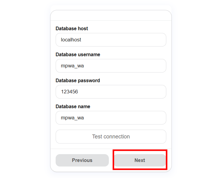 Configure the Database